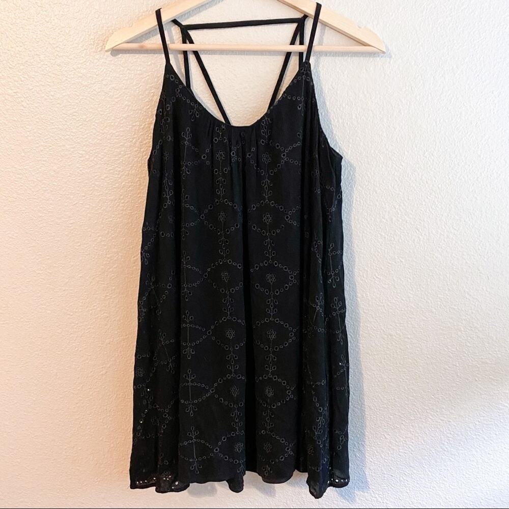 ASTR Black Eyelet Mink Dress size XS